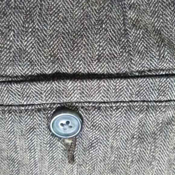 Vintage Lee size 10 brown herringbone-tweed pant/slacks/trousers - Picture 16 of 16